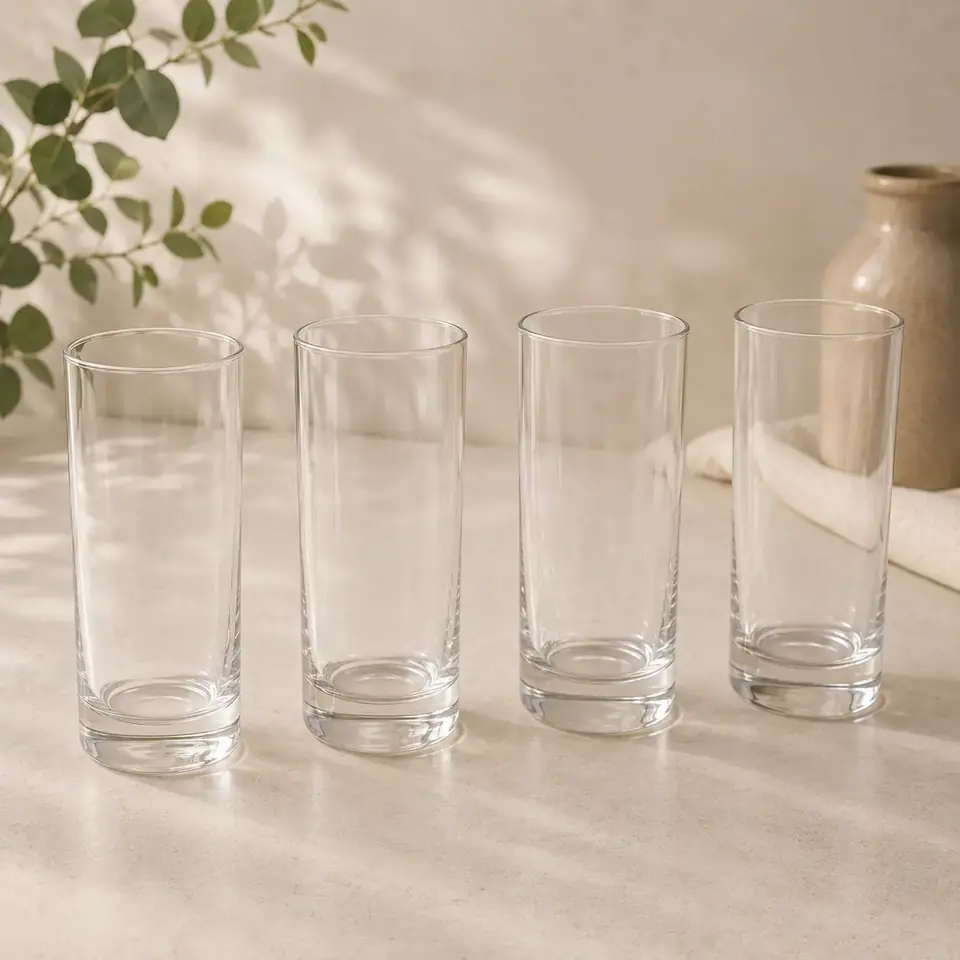 Juego de 4 vasos largos