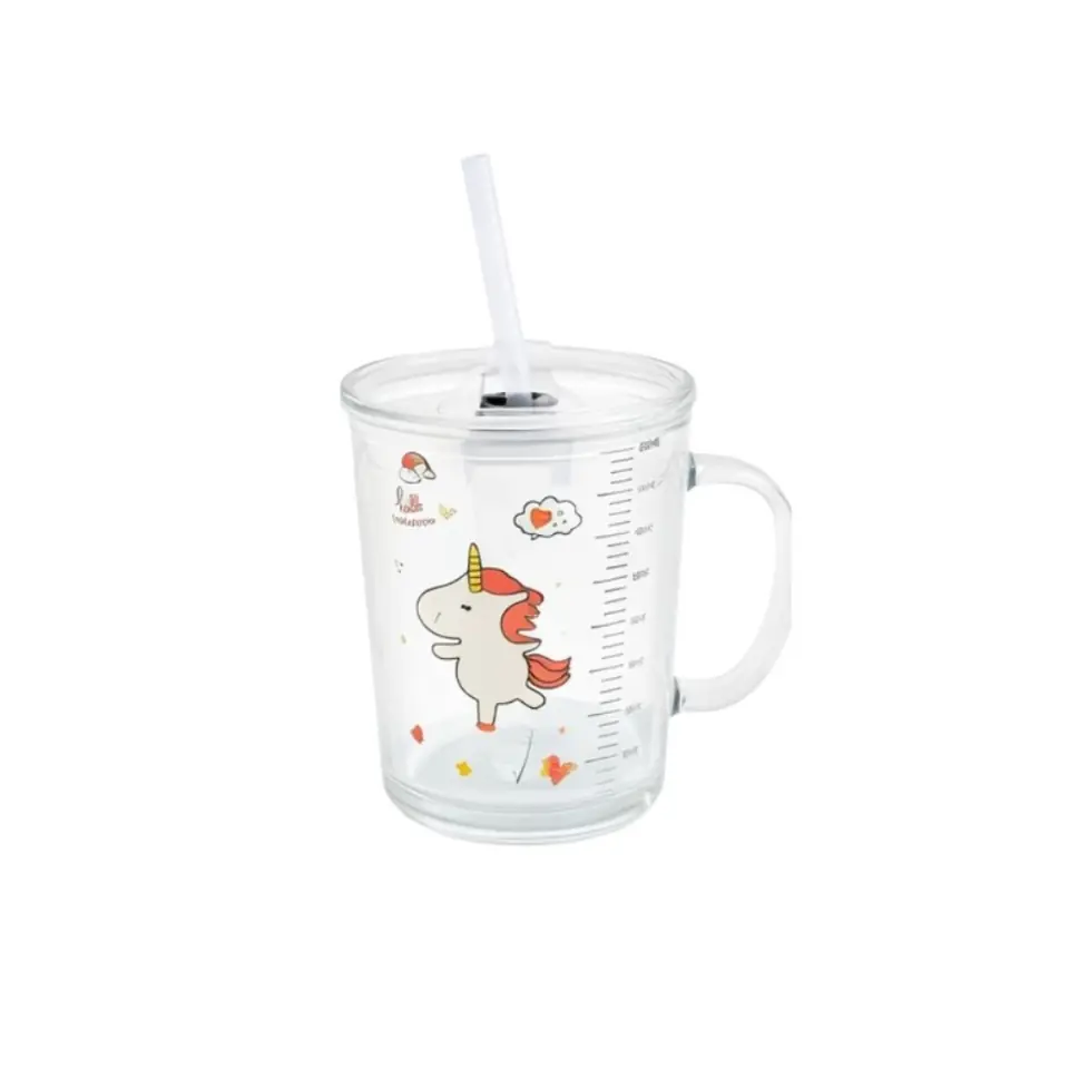 Taza con tapa y sorbito de silicona