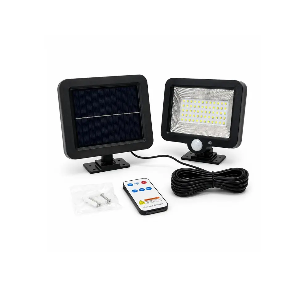 Panel solar con sensor y control