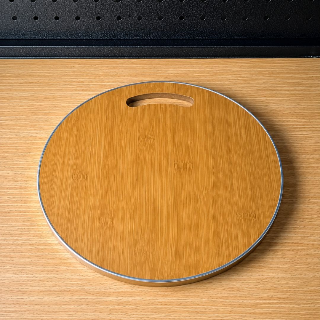 Tabla redonda de madera