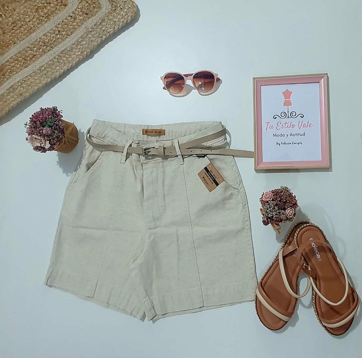 Short en Lino con cinto