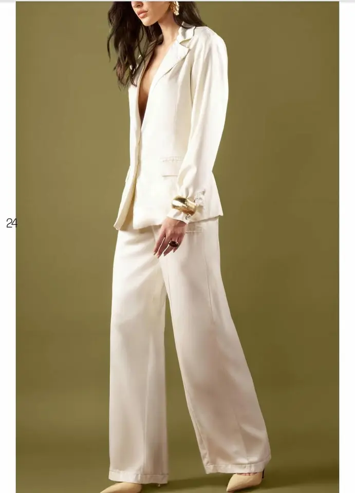 0694/013 Pantalón social Wide Leg