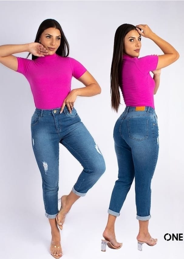 Jeans modelador mom