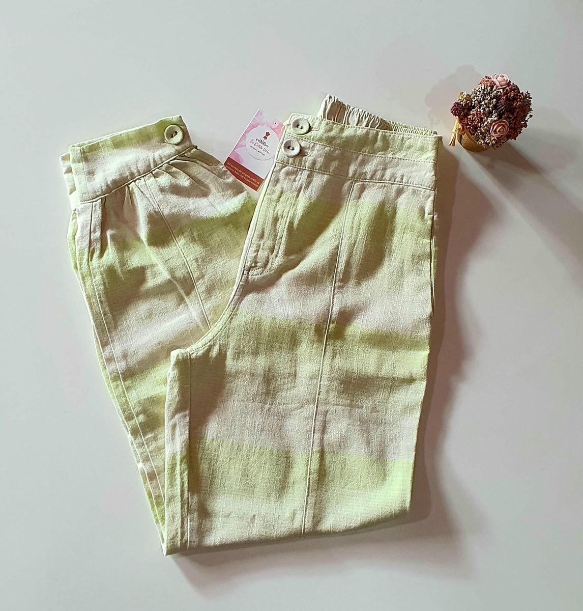 Pantalón Jogger en Lino