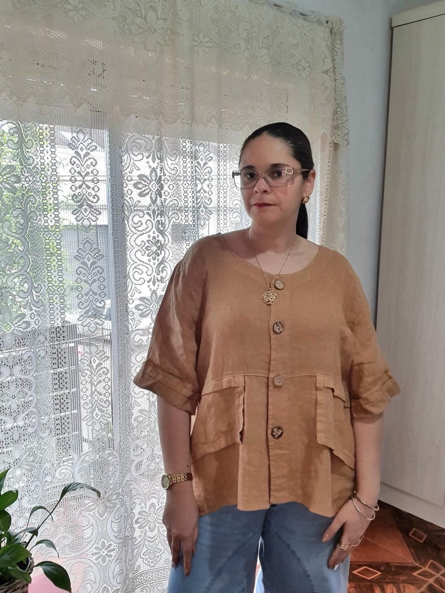 Camisa estilo chaqueta Puro LIno Italiano