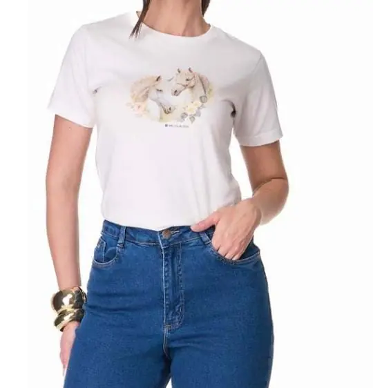 677/028 Blusa Básica Horse