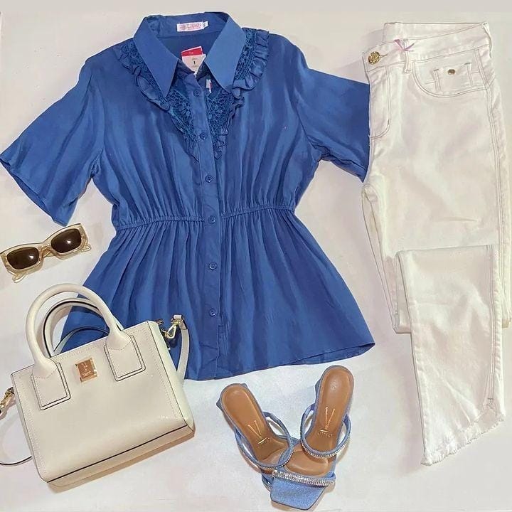 Camisa con elástico en la cintura