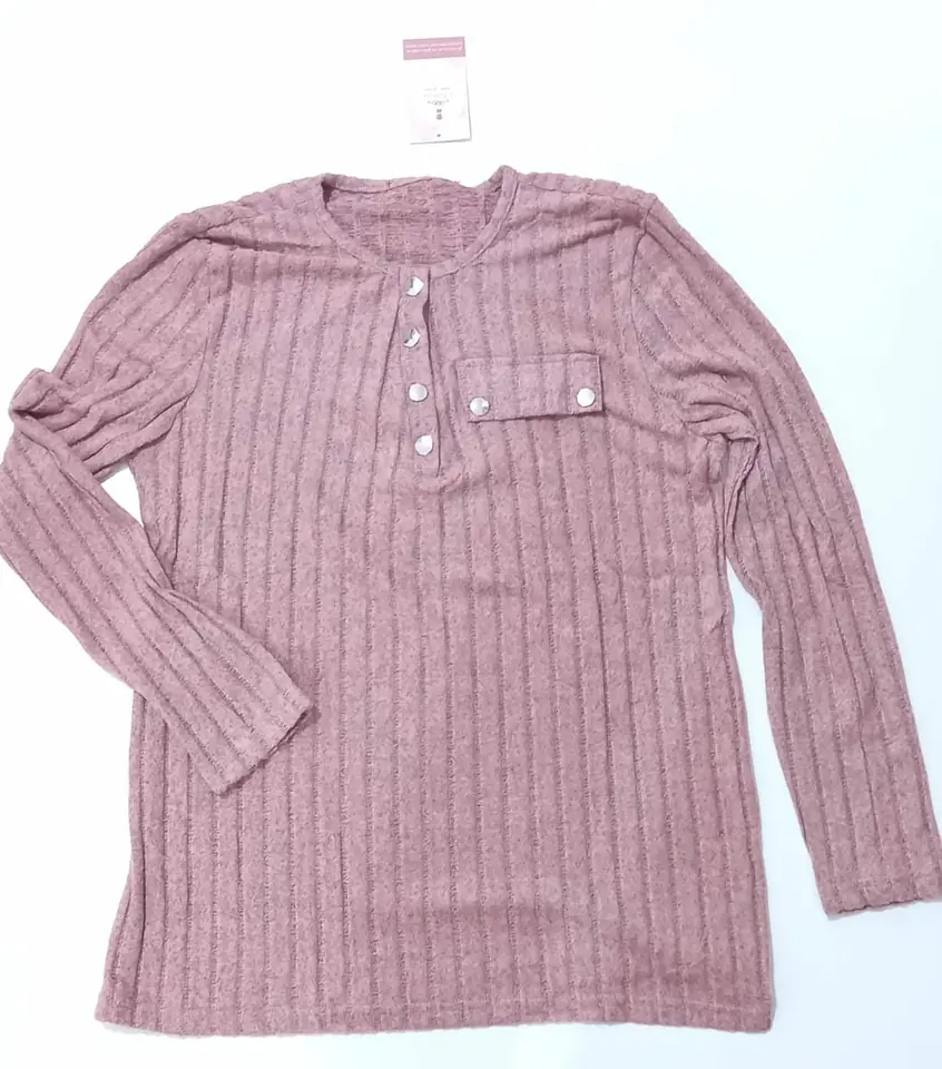 Blusa manga Larga con Botones