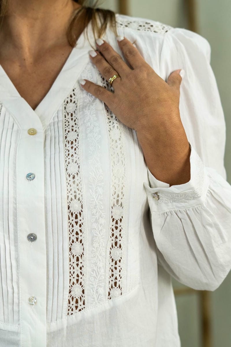 Camisa sin Cuello Alma