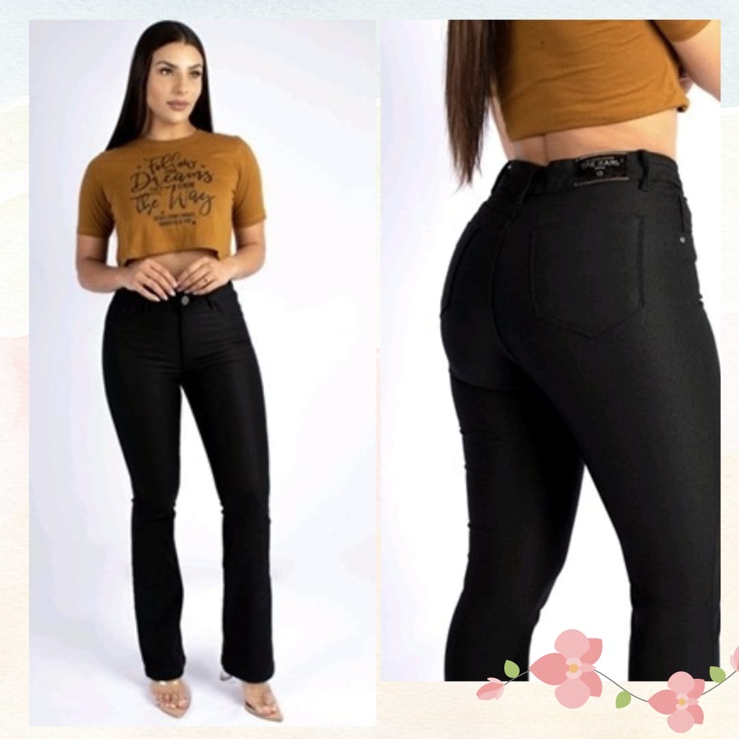 Jean semi-oxford negro