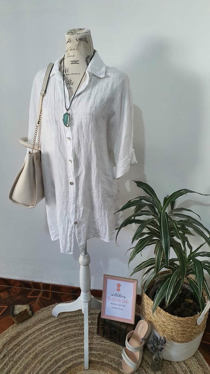 Camisa lino italiano