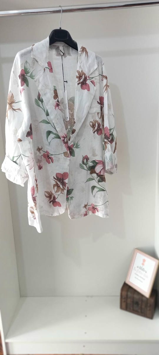 Blazer Flores Lino ITALIANO