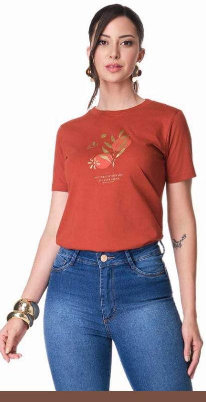683/028 Blusa Basica Terracota