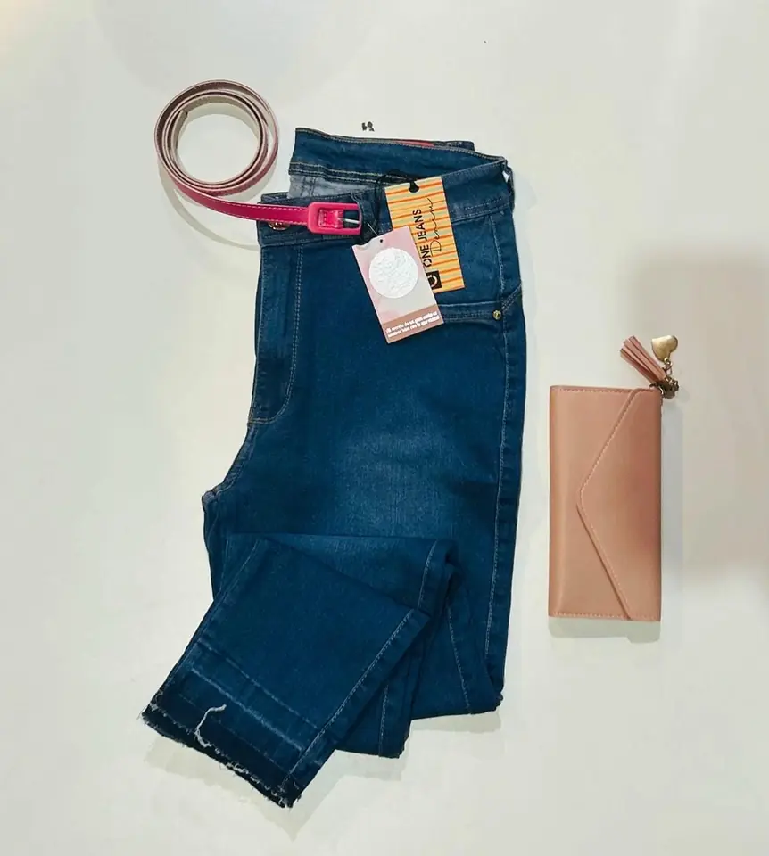 Jeans chupin cigarrete alta