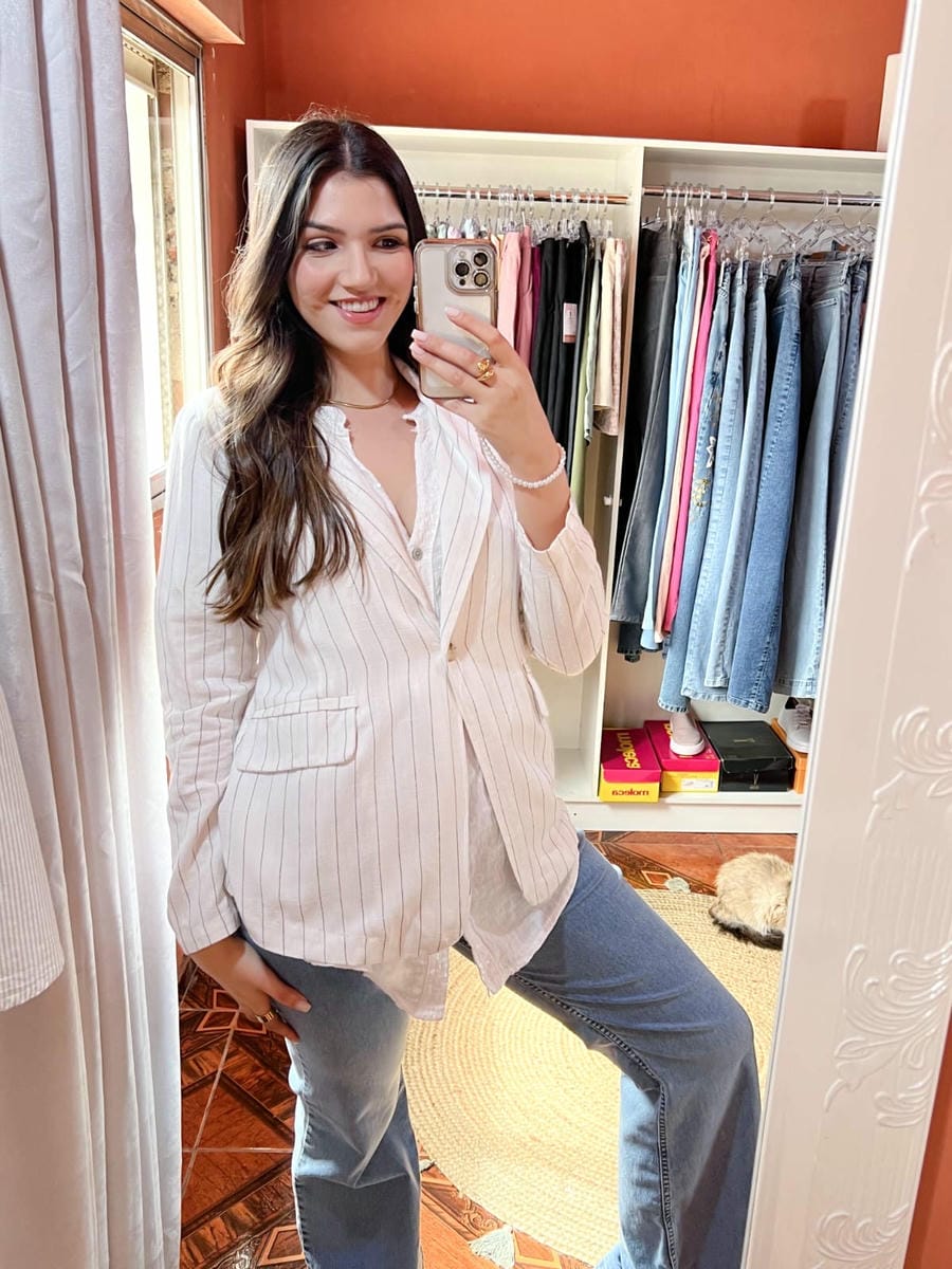 Blazer Elisa en lino