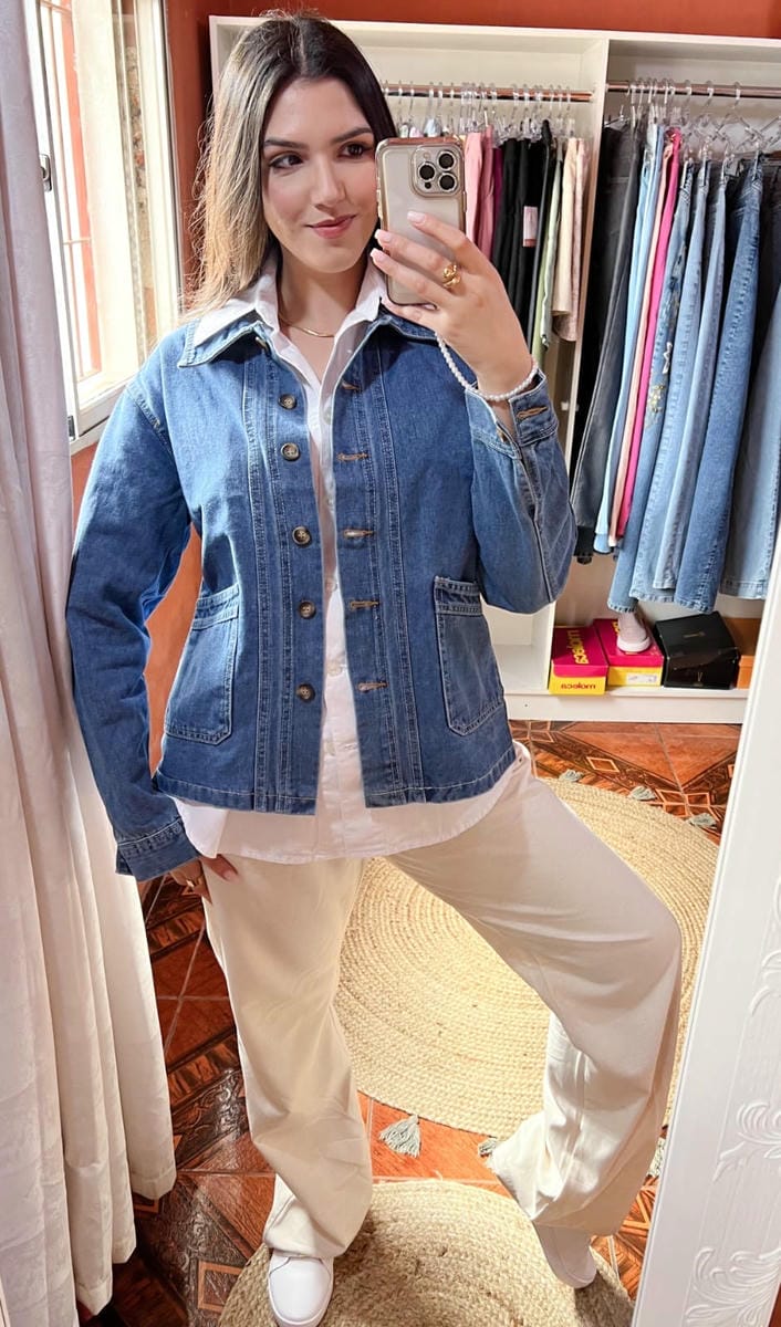 Chaqueta Lara  en Jeans  estilo Blazer