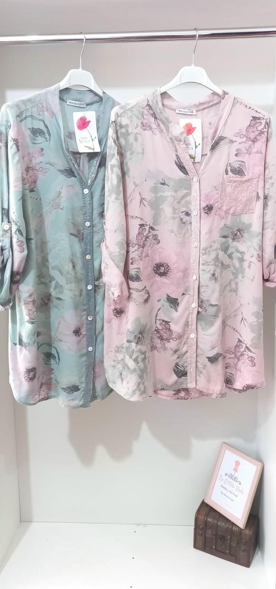 Camisa Cuello Bata Picaflor ITALIANA