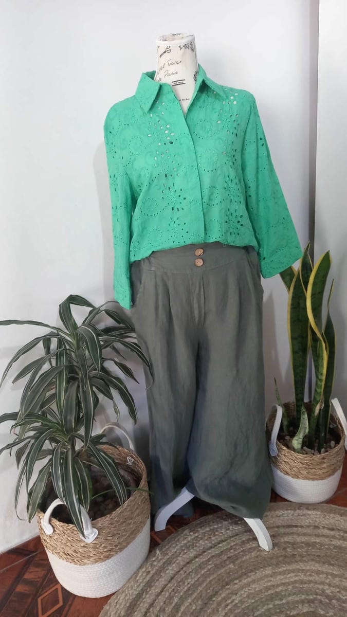 288/0170  Pantalona en lino Italiano