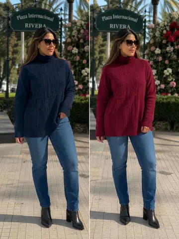 867/039 Buzo básico con cuello a la base