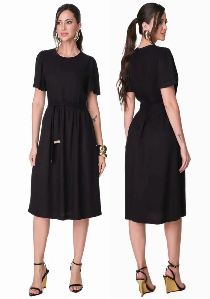 0716/085 vestido con cinto