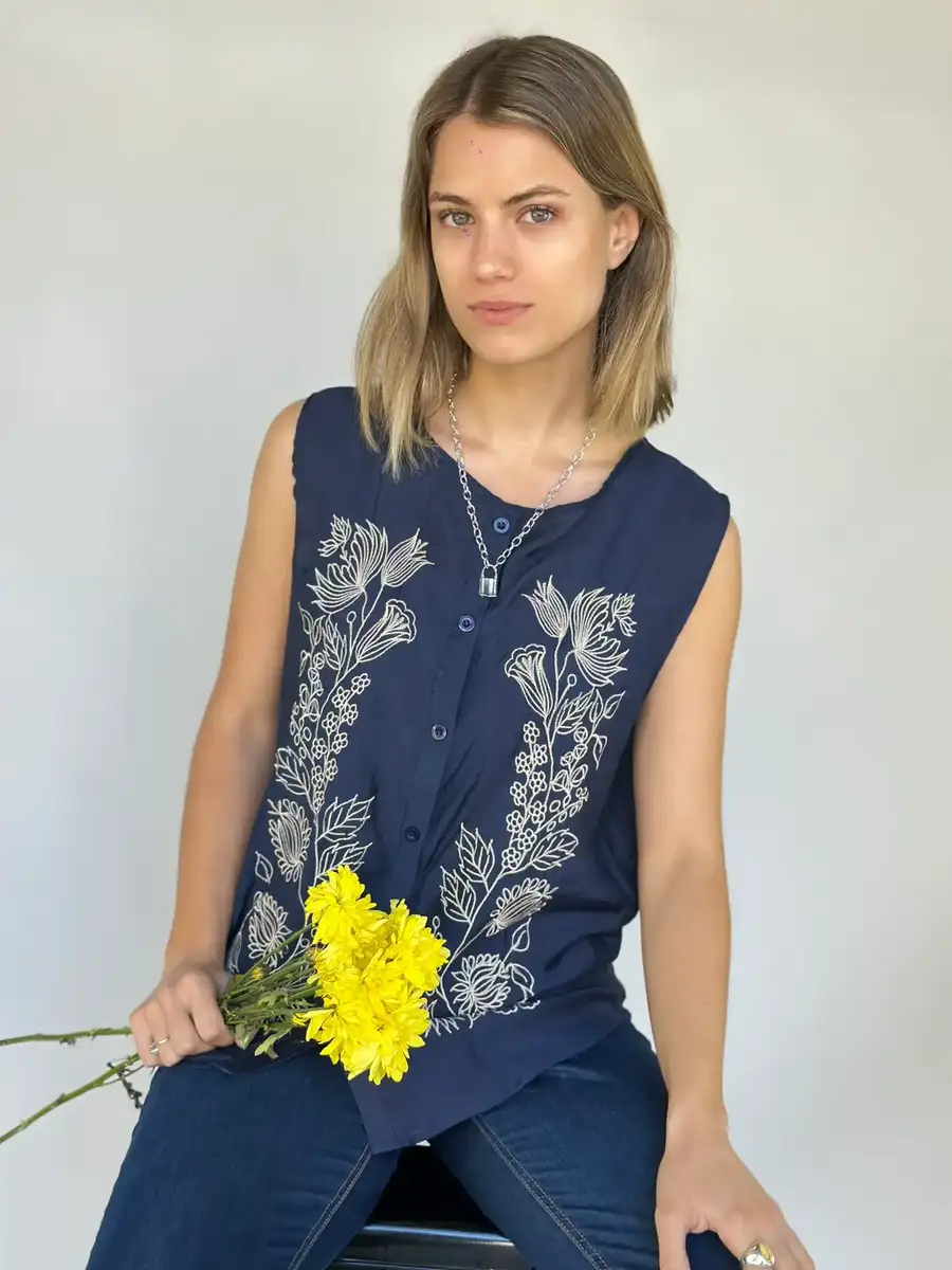 Musculosa Bordada