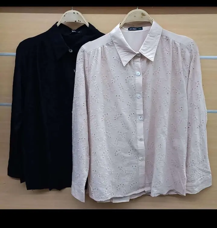 Camisa anuket con broderie