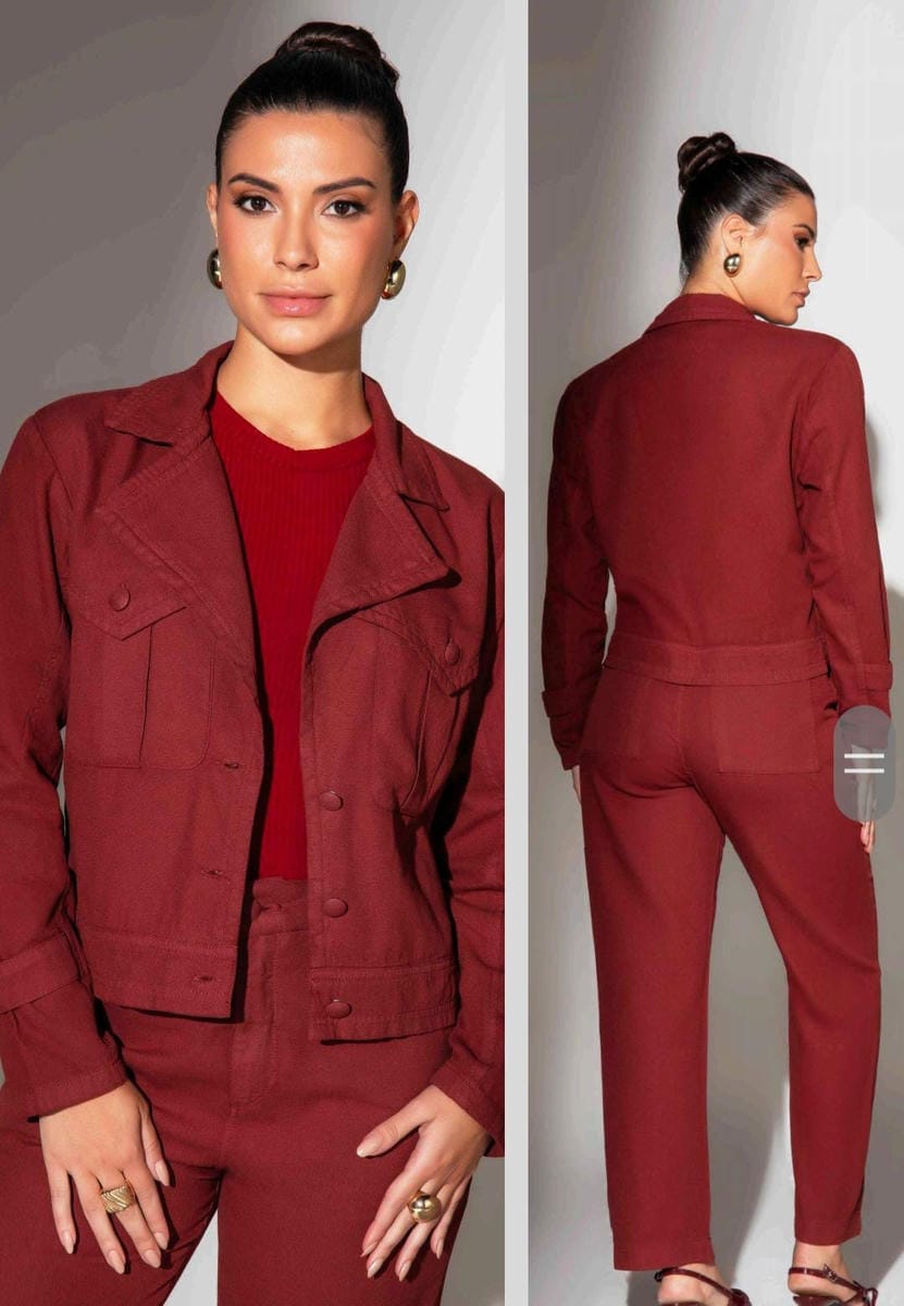 Campera  estilo Blazer Cuello V - Colección Raíces