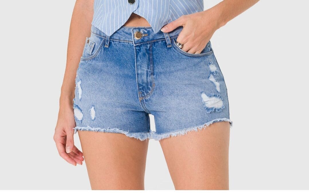 149/094  Shorts en jeans con roturas Confort Julia