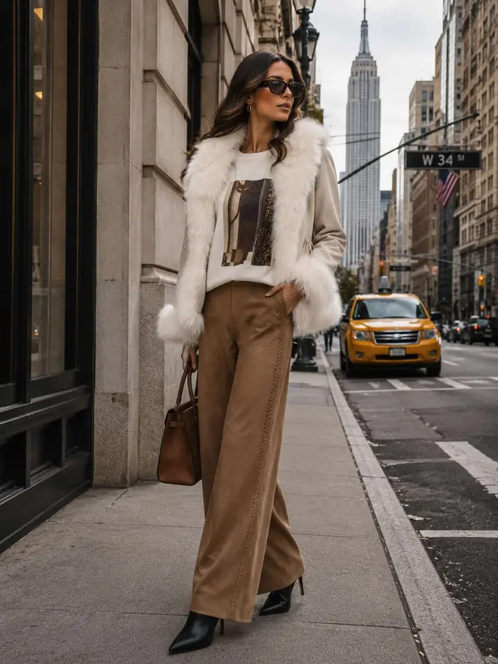 0819/014 Chaqueta blanca piel