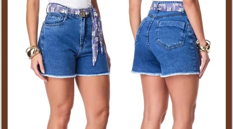Short Recto con Flecos