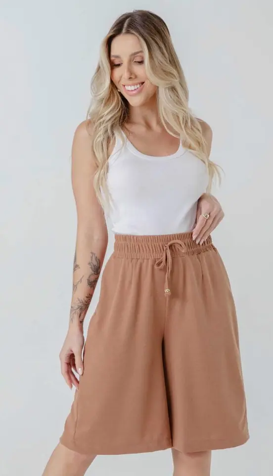 Short de algodón con cordones