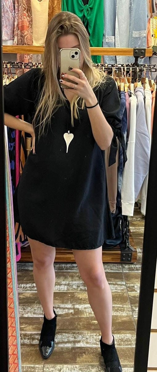 Vestido corto en Lino