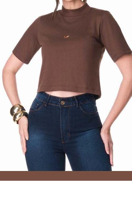 673/032 Blusa cuello alto
