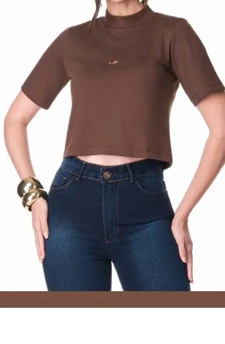 673/032 Blusa cuello alto