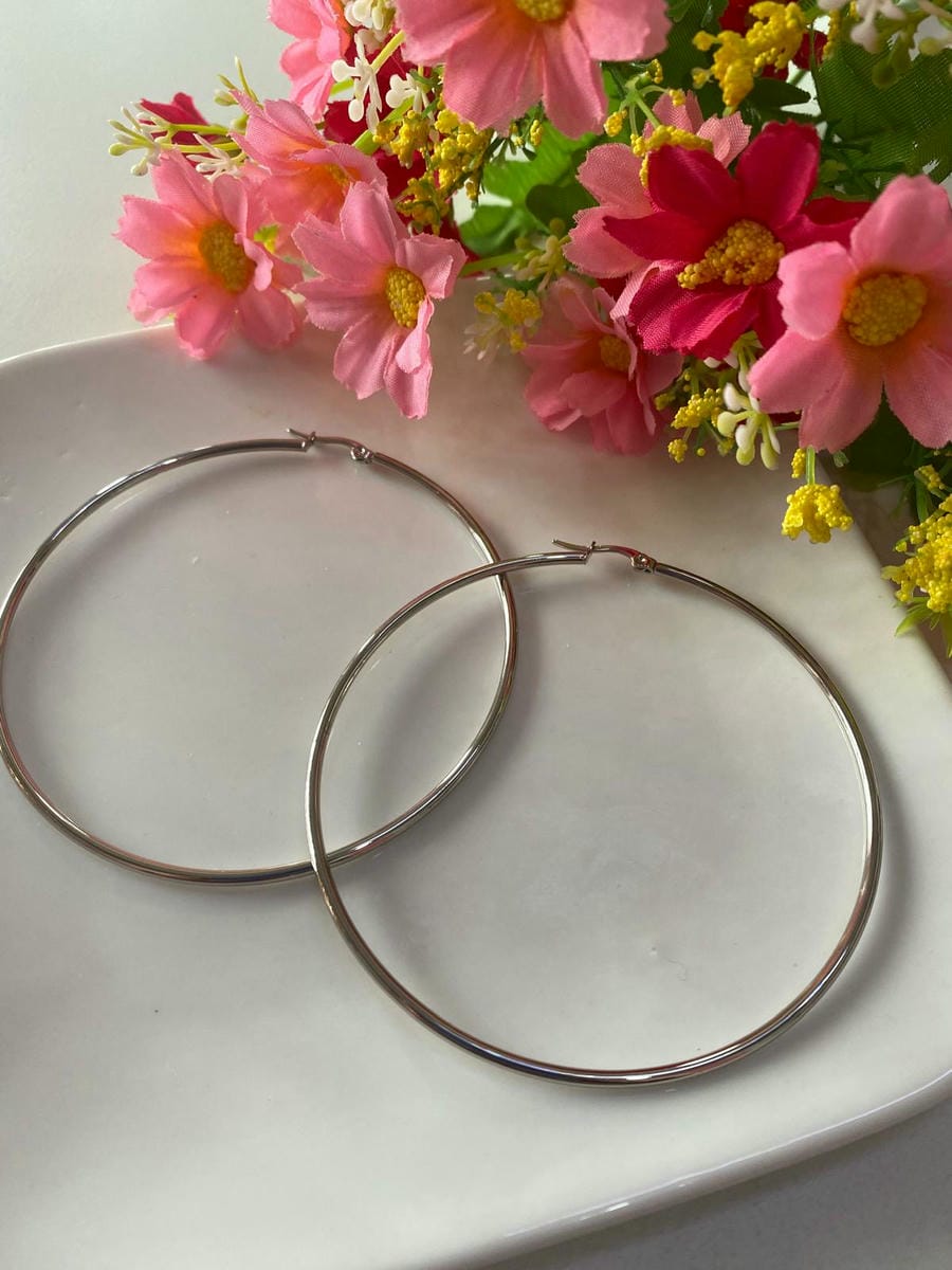 Aros plateado 7,5cm