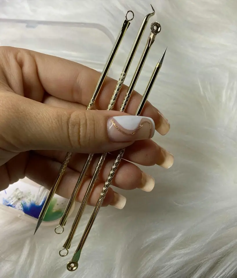 Kit de curetas para extraer granos y puntos negros