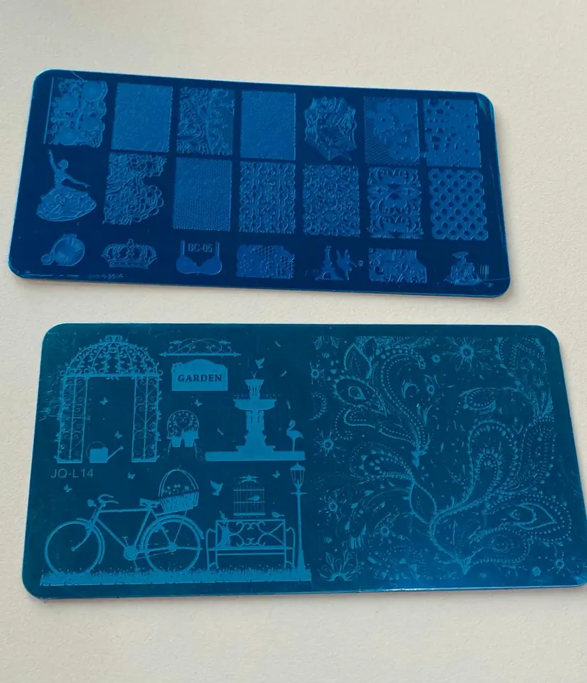 Placas para sellos de uñas