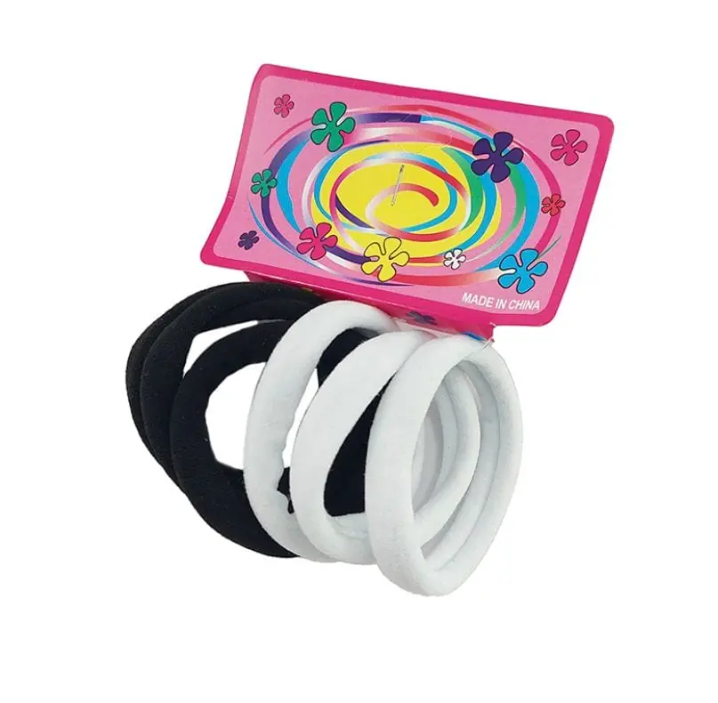 Pack de 6, color blanco y negro