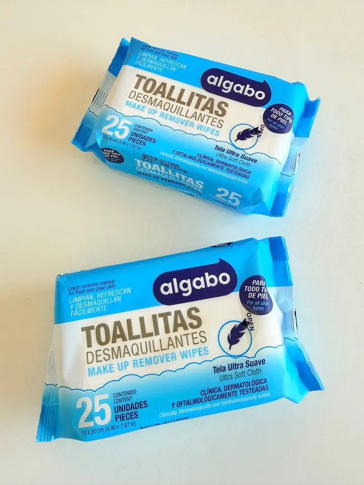 Toallitas desmaquillante Algabo 25 unidades