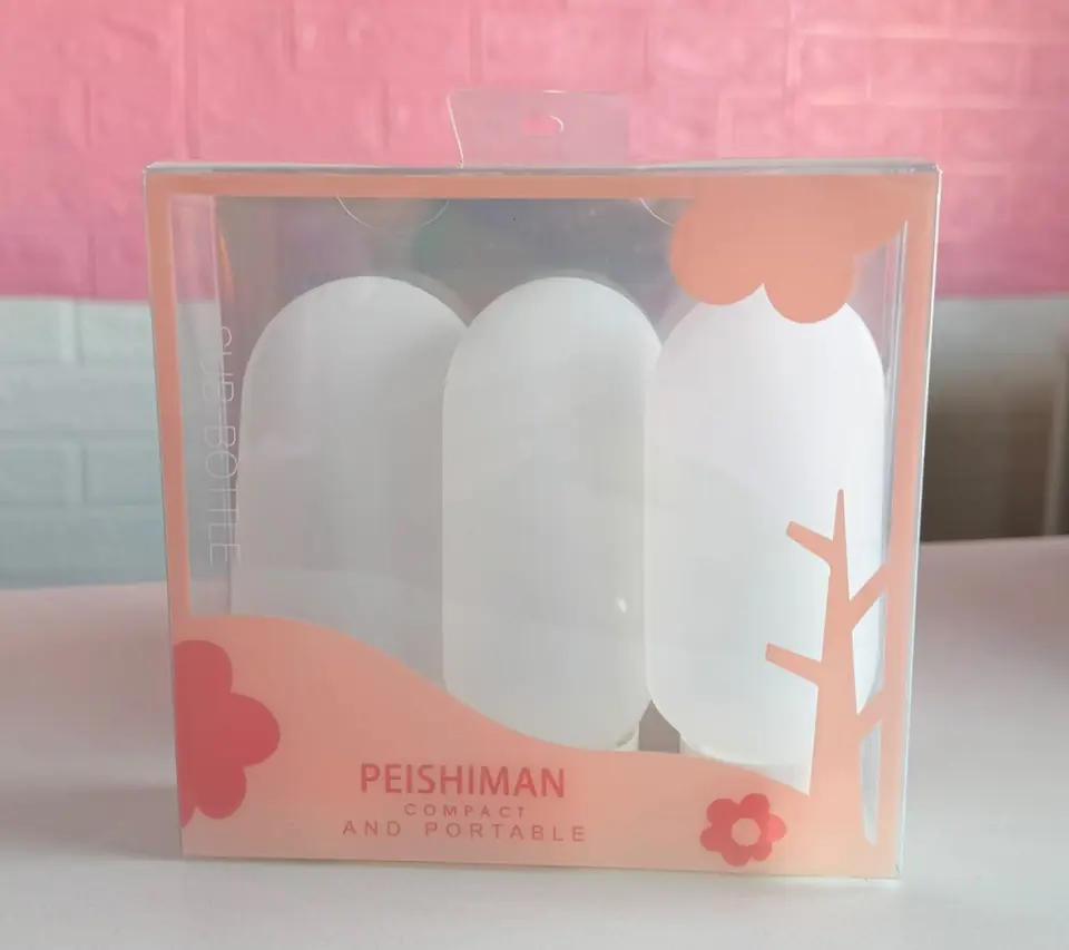 Kit de viaje x3 transparentes