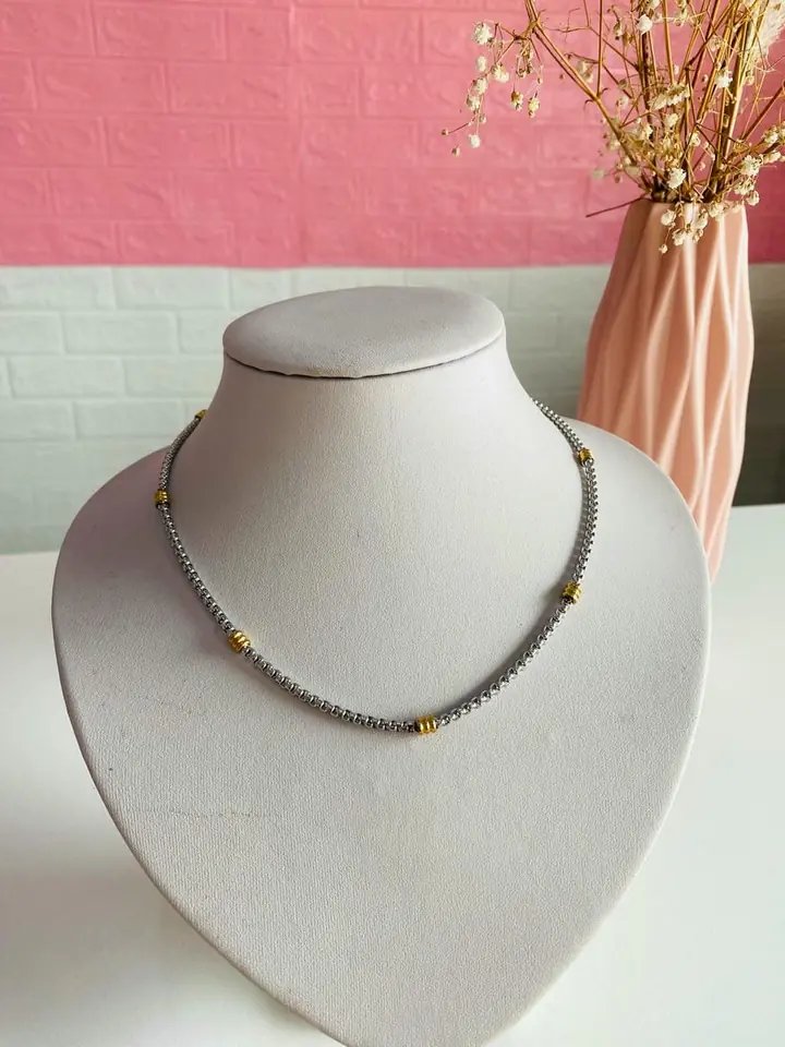 Cadena combinada con dorado