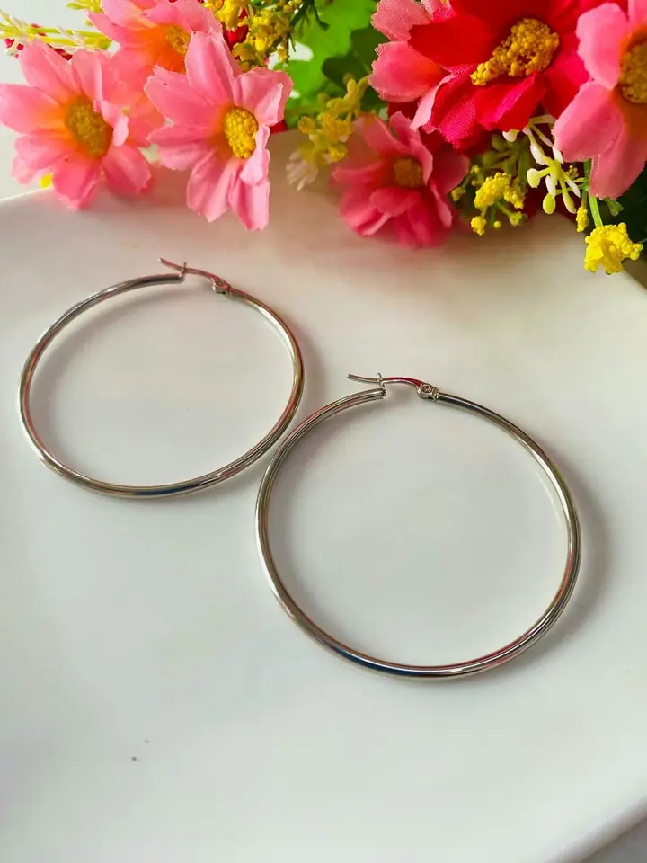 Aros plateado 5cm