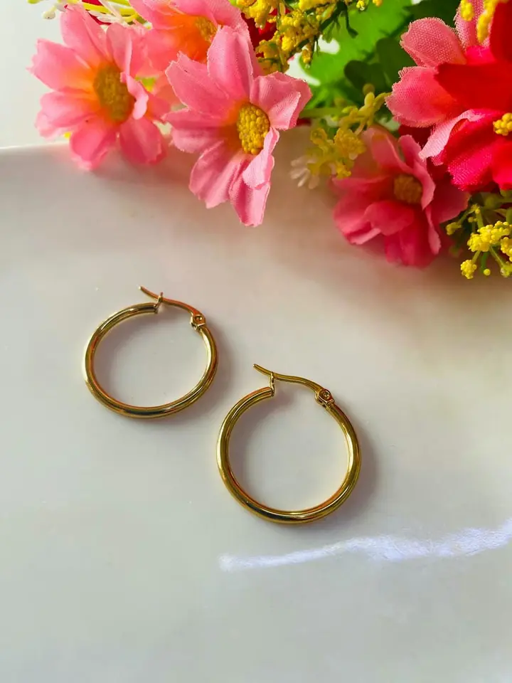 Aros dorado 2cm