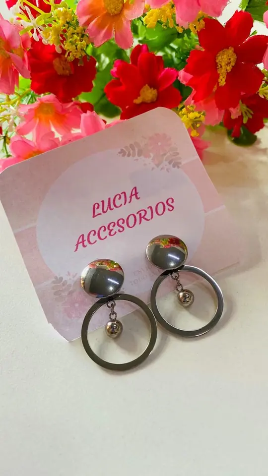 Caravanas aros con perlitas