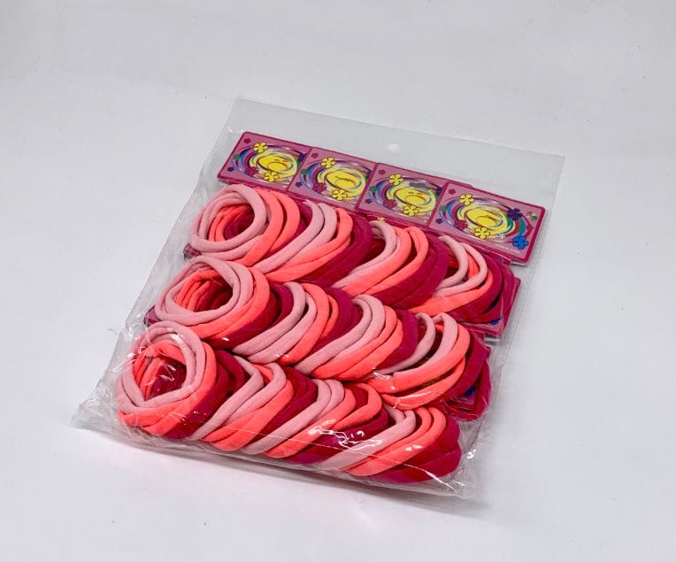 Pack de 6 coleros en tono rosa