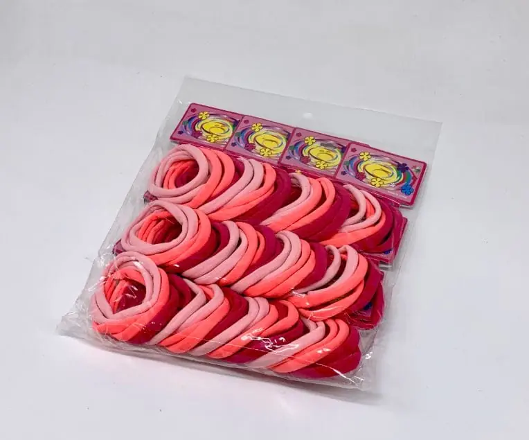 Pack de 6 coleros en tono rosa