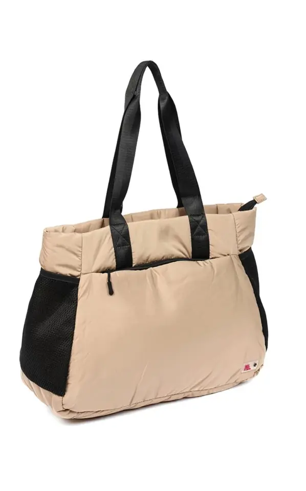 Cartera XL impermeable en color beige