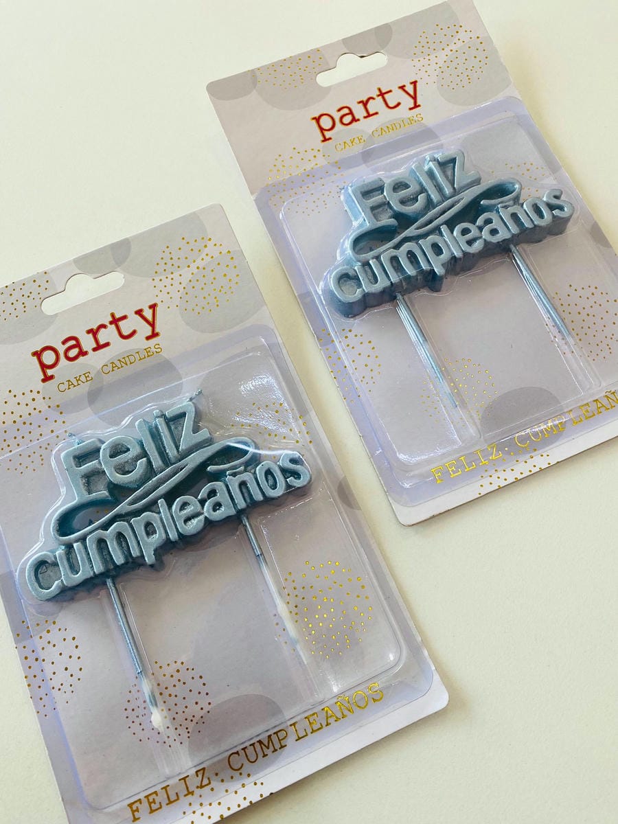 Velas feliz cumpleaños