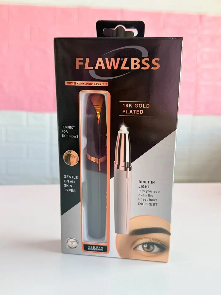 Depiladora eléctrica para cejas con luz