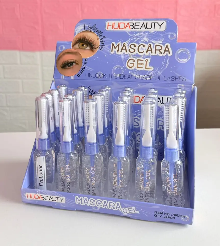 Máscara gel transparente con cepillo